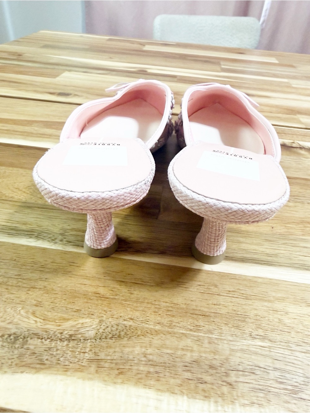 Dolce Vita x Byrdie Golf Camilo Pink Slide On Flower Applique Mules Size 8.5W - Picture 12 of 15